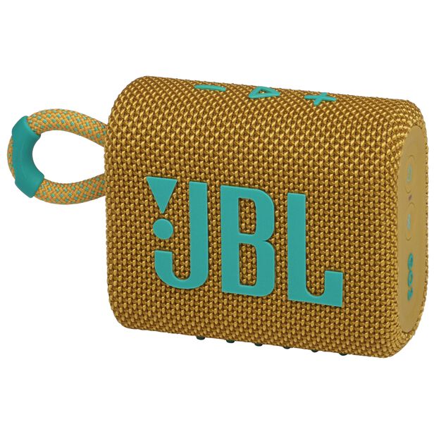 JBL Go 3 - Yellow - Portable Waterproof Speaker - Hero