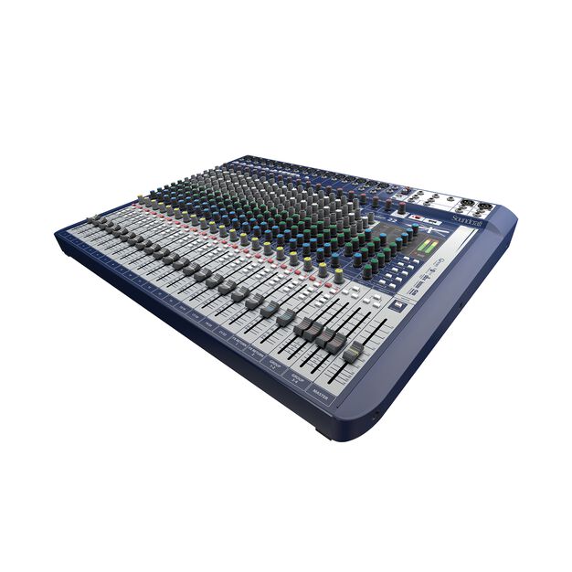 Signature 22 - Dark Blue - 22-input analogue mixer with onboard effects - Hero