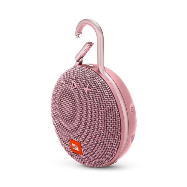 JBL Clip 3 - Dusty Pink - Portable Bluetooth® speaker - Hero