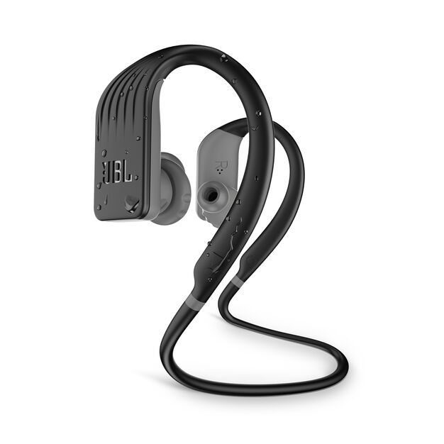 JBL Endurance JUMP - Black - Waterproof Wireless Sport In-Ear Headphones - Hero