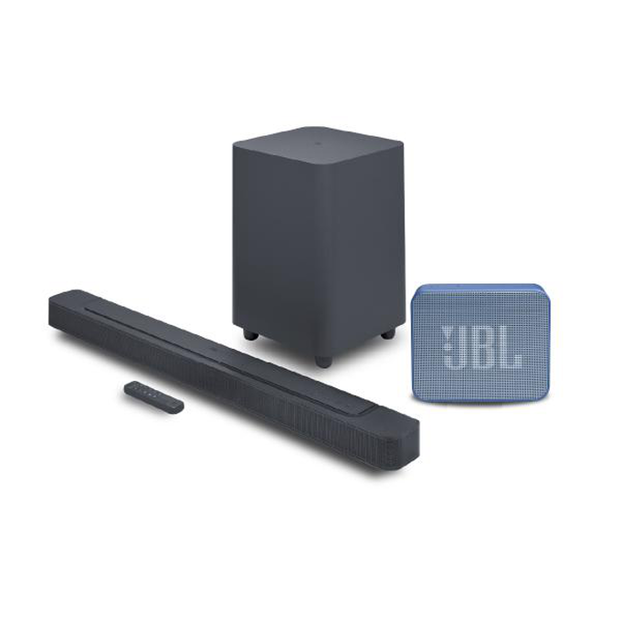 KIT JBL Bar 500 + Go Essential Blue