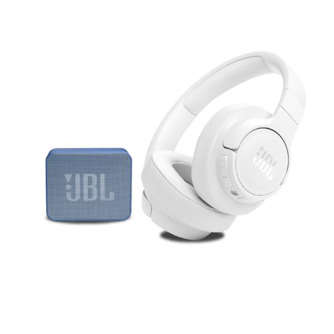 KIT JBL Tune 770NC White + Go Essential Blue