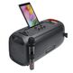 JBL PartyBox On-The-Go - Black - Portable party speaker with built-in lights and wireless mic - Detailshot 5