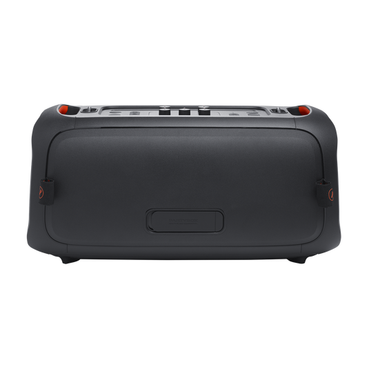 JBL PartyBox On-the-Go Essential - Black - Portable party speaker with built-in lights and wireless mic - Back image number null