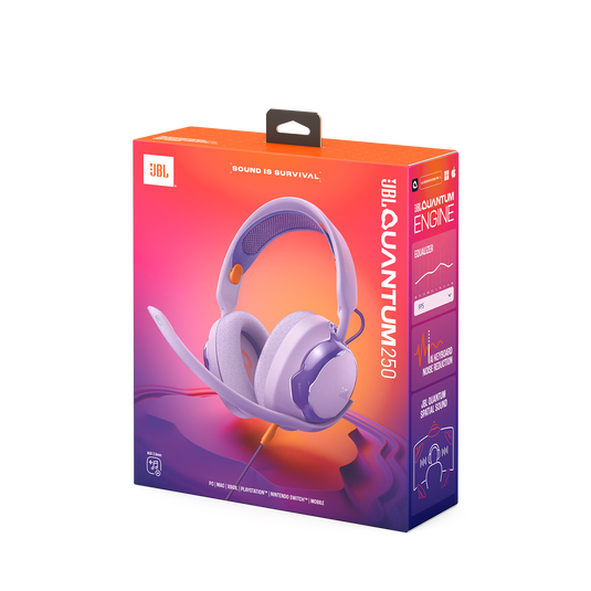 JBL Quantum 250 - Purple - Wired multiplatform gaming headset - Detailshot 15 image number null