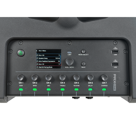 JBL PRX ONE - Black - All-In-One Powered Column PA with Mixer and DSP - Detailshot 2 image number null