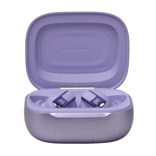 JBL Live Beam 3 - Purple - True wireless noise-cancelling closed-stick earbuds - Detailshot 3 image number null