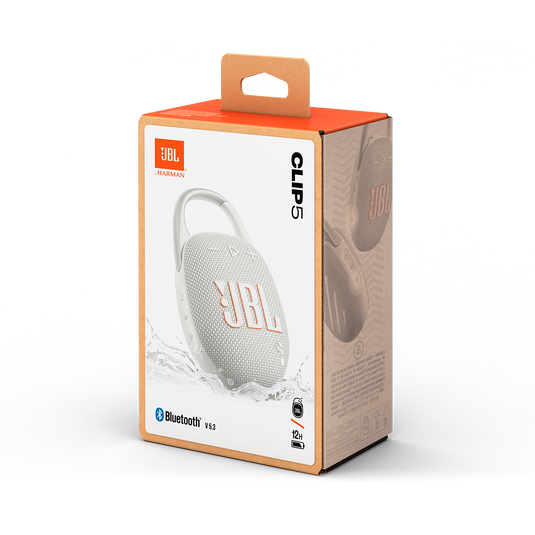 JBL Clip 5 - White - Ultra-portable waterproof speaker - Detailshot 15 image number null