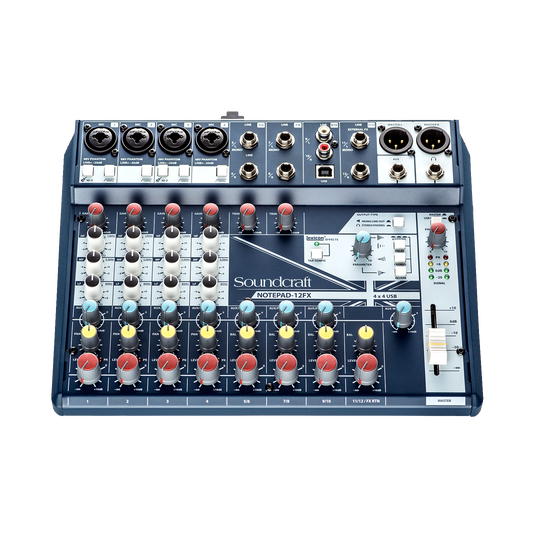 Notepad-12FX | Consola de mezclas analógica pequeña con E/S USB y