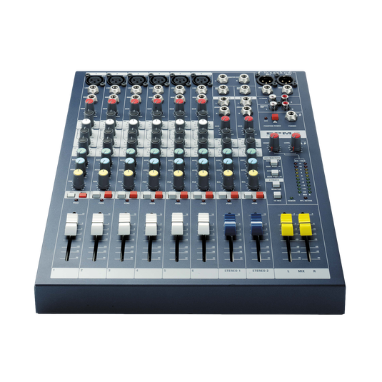 EPM6 - Dark Blue - A multipurpose mixer that carries the hallmarks of Soundcraft&rsquo;s professional heritage. - Detailshot 1 image number null