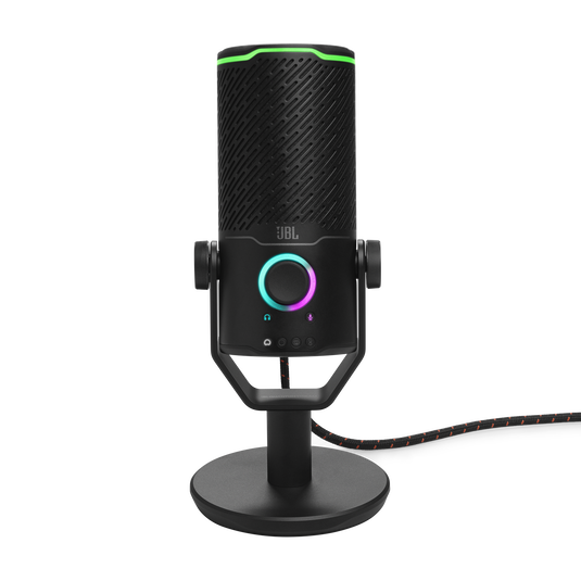 JBL Quantum Stream Studio - Chrome - Quad pattern premium USB microphone for streaming, recording and gaming - Front image number null