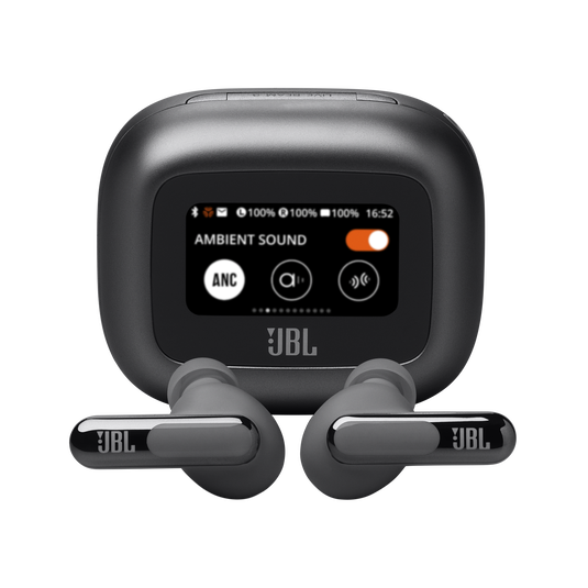 JBL Live Beam 3 - Black - True wireless noise-cancelling closed-stick earbuds - Hero image number null