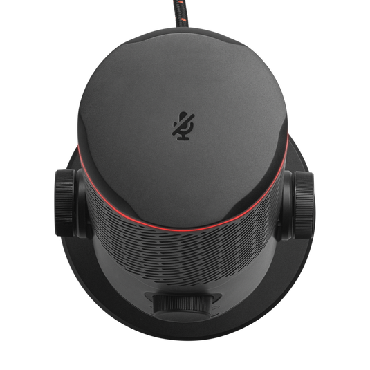 JBL Quantum Stream Studio - Chrome - Quad pattern premium USB microphone for streaming, recording and gaming - Detailshot 3 image number null