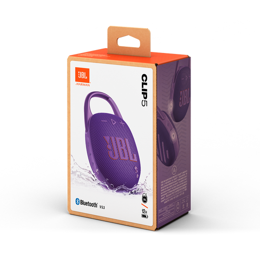 JBL Clip 5 - Purple - Ultra-portable waterproof speaker - Detailshot 15 image number null
