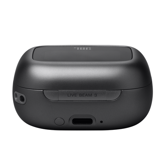 JBL Live Beam 3 - Black - True wireless noise-cancelling closed-stick earbuds - Detailshot 4 image number null