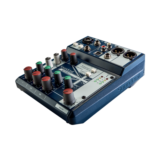 Notepad-5 - Dark Blue - Small-format analog mixing console with USB I/O - Detailshot 1 image number null